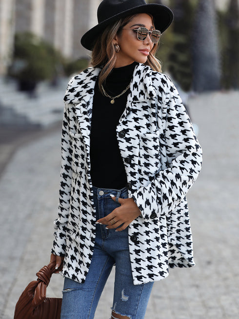 Fleece Casual Plush Women's Long Sleeve Loose Jacket - ROUTINE FASHION